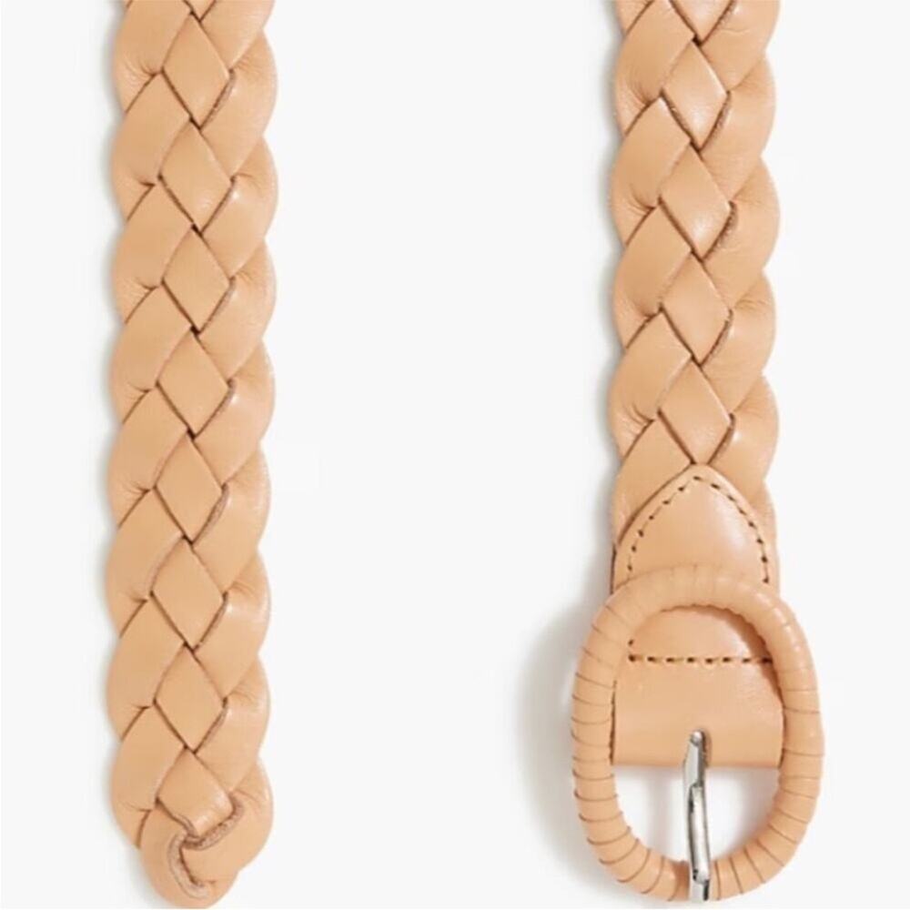 J. Crew medium brown Braided leather belt - Picture 2 of 8